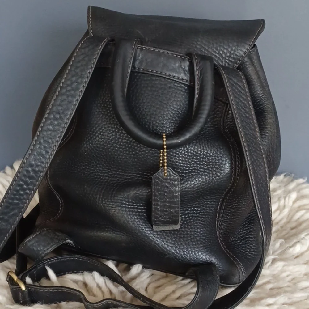 Coach  vintage  leather backpack - Picture 5 of 16